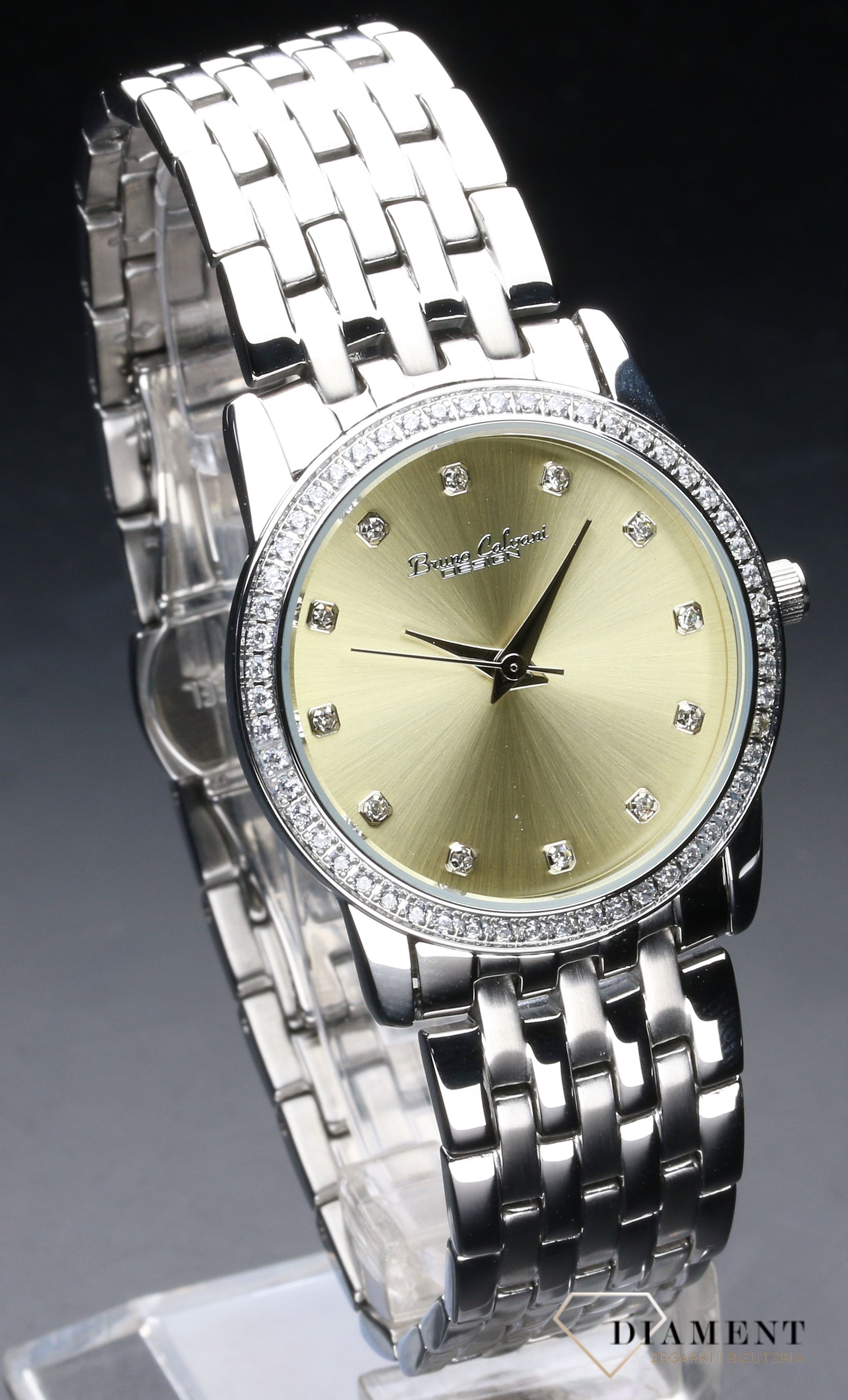 Zegarek damski z cyrkoniami Bruno Calvani FASHION BC974 srebrny jpg.jpg